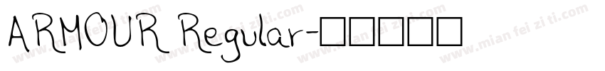 ARMOUR Regular字体转换